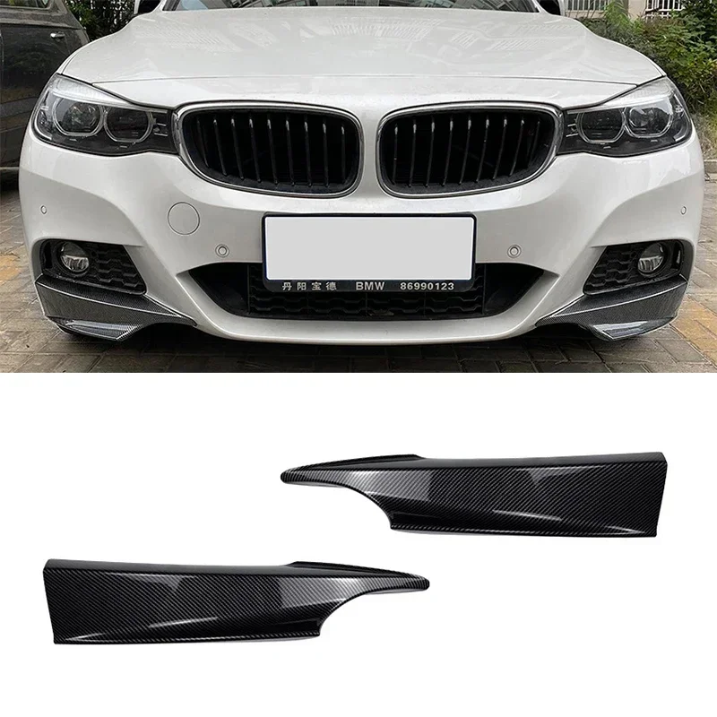 

New! Car Front Bumper Lip Angle Diffuser Side Splitter Spoiler Protector For BMW 3 Series GT F34 320i 325i M Sport 2014-2019