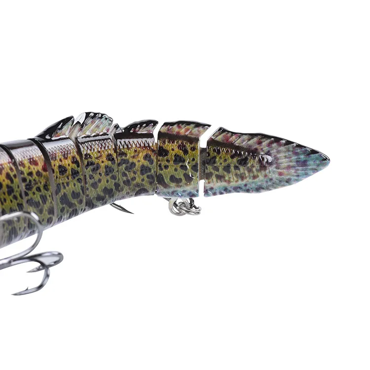 146 mm 26 g 8 Farben Simulation Bionik 8-teiliger Hecht Loach Lua Soft Tail Simulierter Angelköder