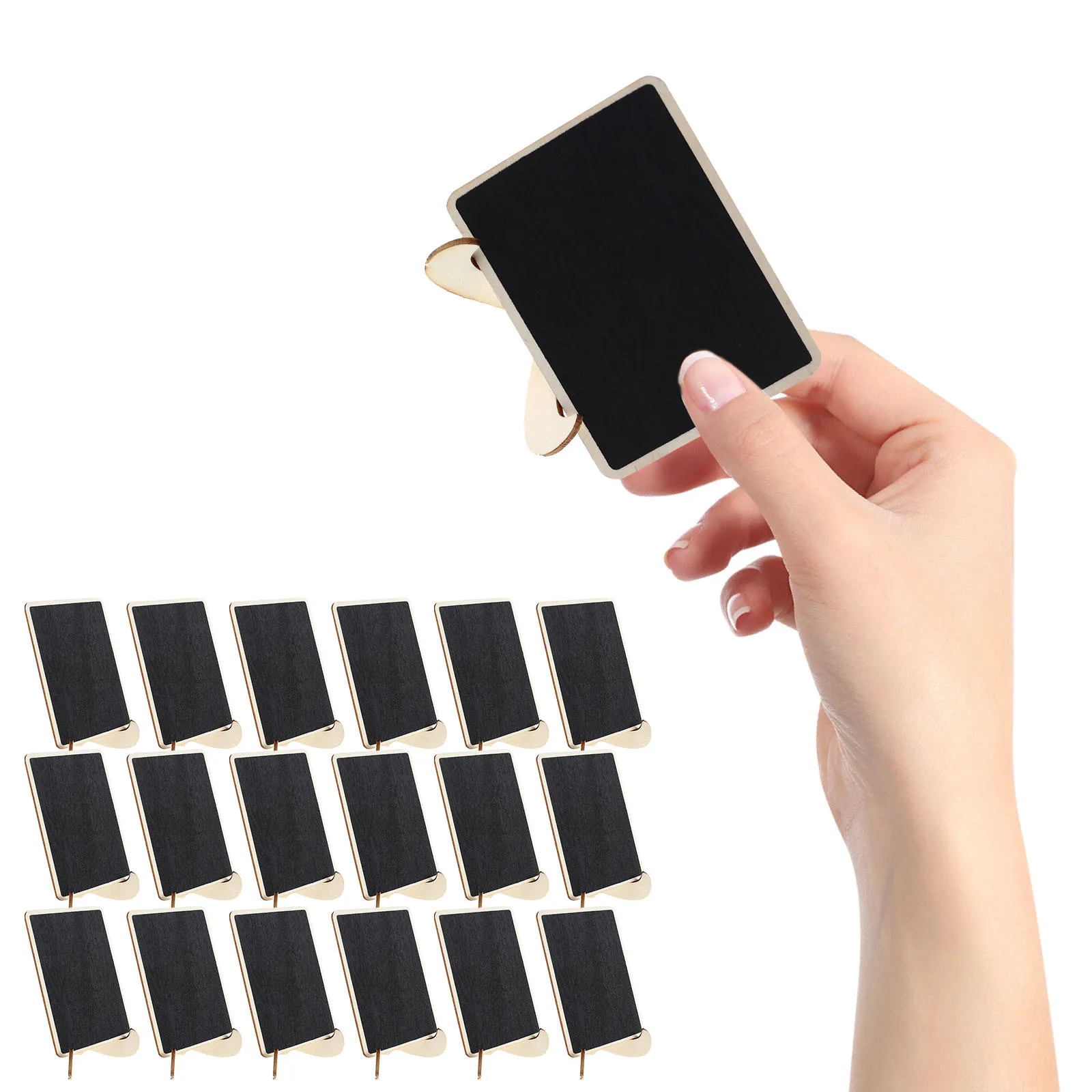 

20pcs Mini Chalkboard Signs Set Small Blackboard Display For Wedding Party Table Decor Wood Chalkboards Erasable Message Boards
