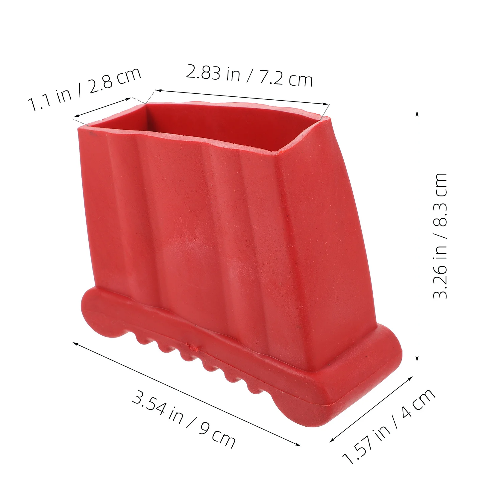 2Pcs Ladder Feet Pads Solid Material Easy Install Nonslip Step Ladder Foot Cover Accessories Rubber Feet for Ladders Replacement
