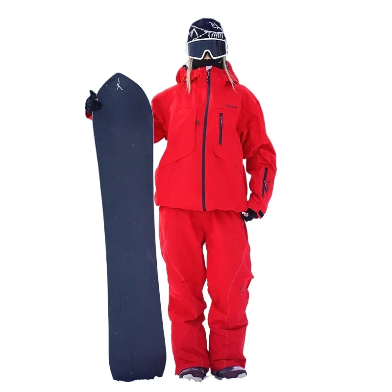 Ski suit women's single and double board warm waterproof and windproof winter outdoor men's snow suit
