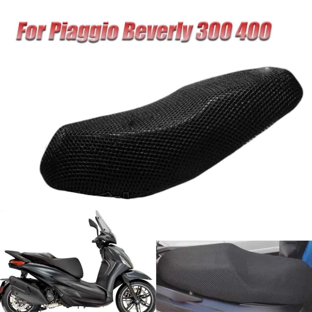 Motorcycle For Piaggio Beverly 300 400 Nylon Fabric Saddle Seat Cover 3D Breathable Sunscreen Mesh Protecting Cushion