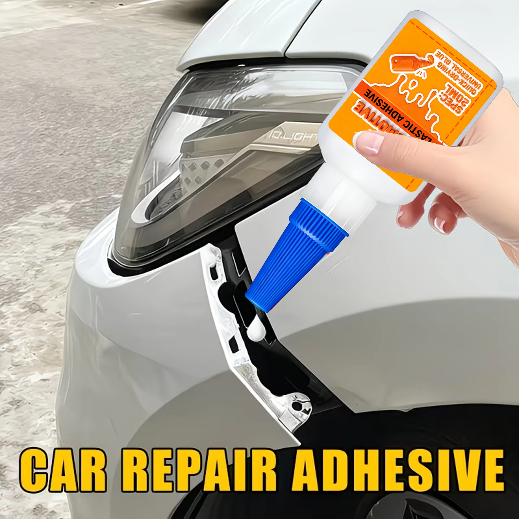 Automotive Plastic Adhesive: Quick-Drying Universal Glue for Permanent, Shock-Resistant Repairs on All Car Plastic Parts and Sur