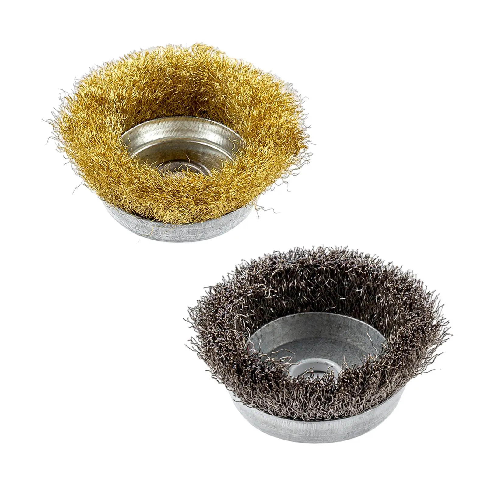 Drill Wire Brush Coarse Crimped Metal Polishing Copper Wire Wheel Brush for Rust Removal Angle Grinder Descaling Machine