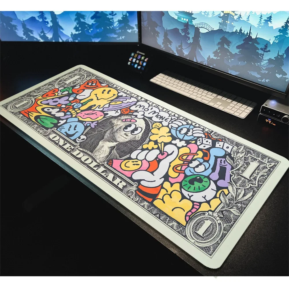 Коврик для доллара на столе, коврики для компьютерной мыши, игровые аксессуары для ПК, коврик для клавиатуры, геймерский шкаф, настольный коврик, коврик для мыши, коврик для мыши, настольные коврики