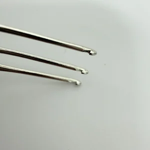 0.5 mm / 0.75 Mm Bambu Crochet Knitting Needles Hooks Dreadlock Crochet Hook Jarum Rajut Rambut Gimbal Alat untuk Kerajinan Kepang 10 rambut gimbal jarum rajut penjualan terbaik - №