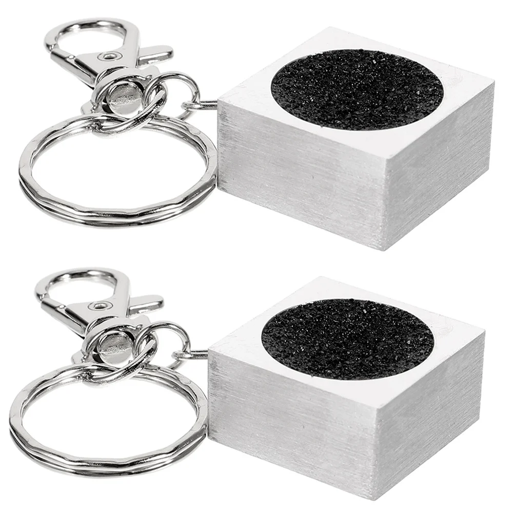 

2Pcs Cue Tip Shaper for Billiards Compact Radius Pool Cue Tip Tool Easy to Carry Billiard Club Sanding Accessories