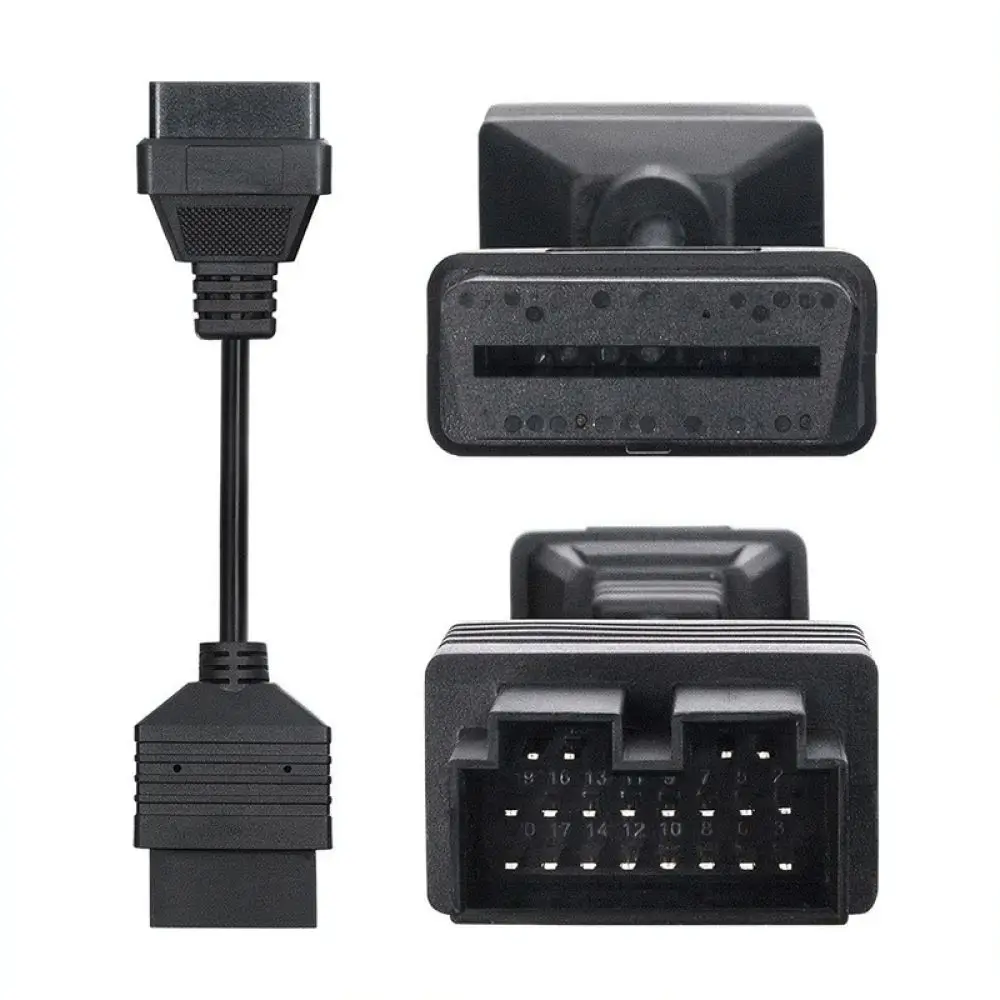 Car Diagnostic Scanner Connector Cable For KIA 20Pin To OBD2 16Pin Adapter Lead Extension Interface Repair Accessory
