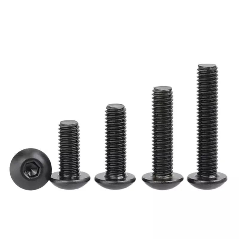 

5Pcs 4#-40 6#-32 8#-32 10#-32 Grade 10.9 UNC US American Standard Hexagon Hex Socket Round Button Head Screw Allen Bolt ISO7380