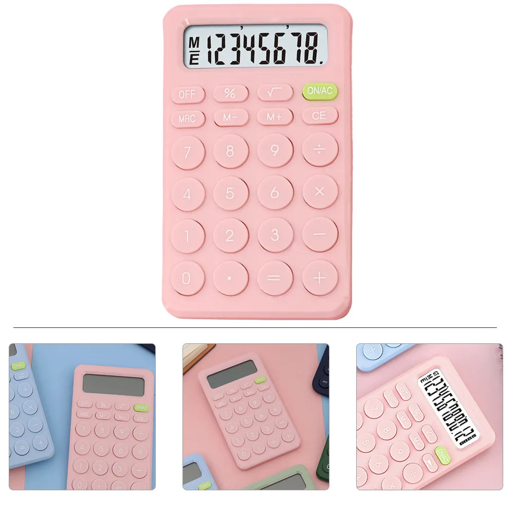 

Student Calculator Compact Kids Mini Calculator Office Home Use Eight Digit Display Portable Handheld School Supply Basic