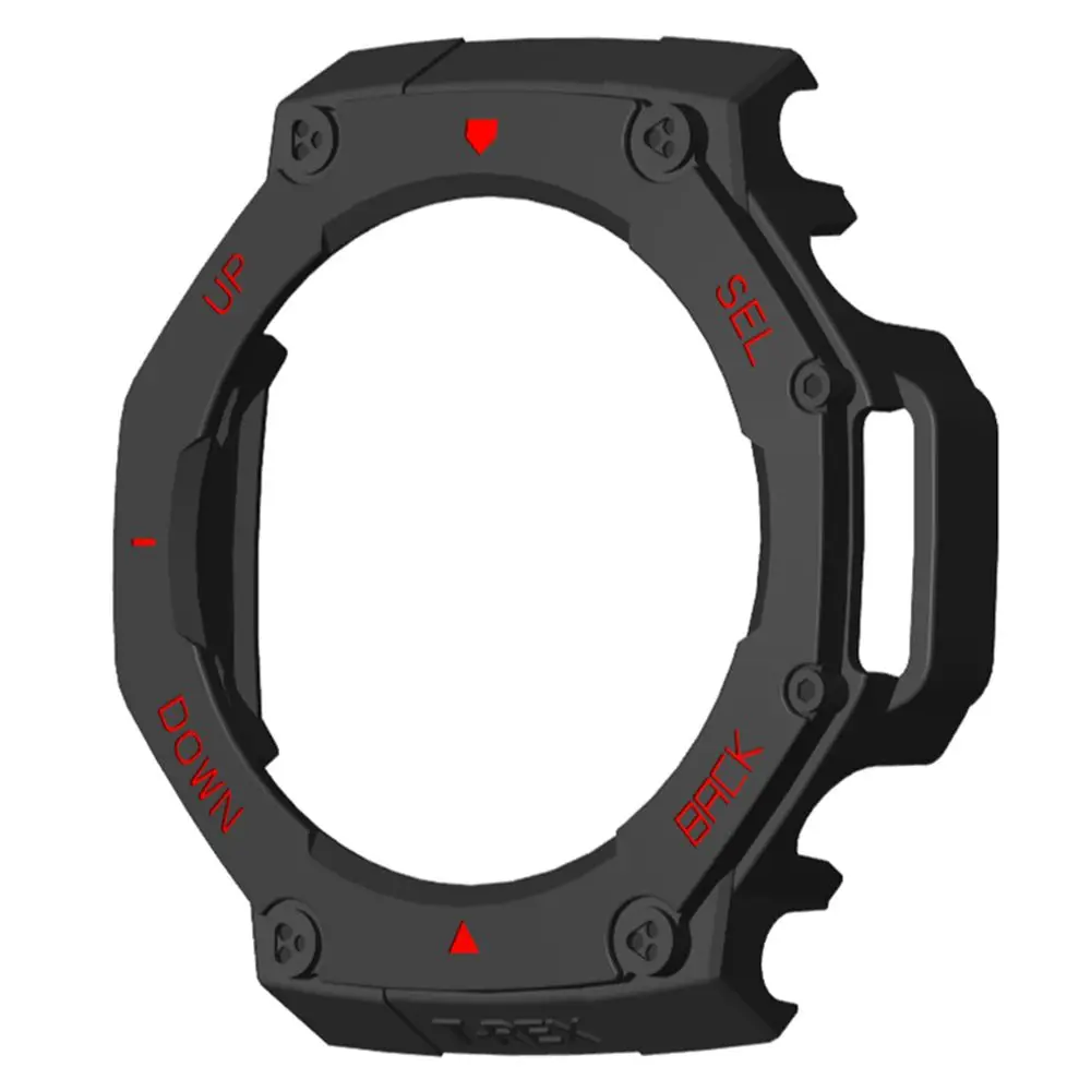 Hard Edge PC Protective Case Anti-Scratch Smart Watch Accessories Screen Protector Bumper Protector Frame for Amazfit T-Rex 3