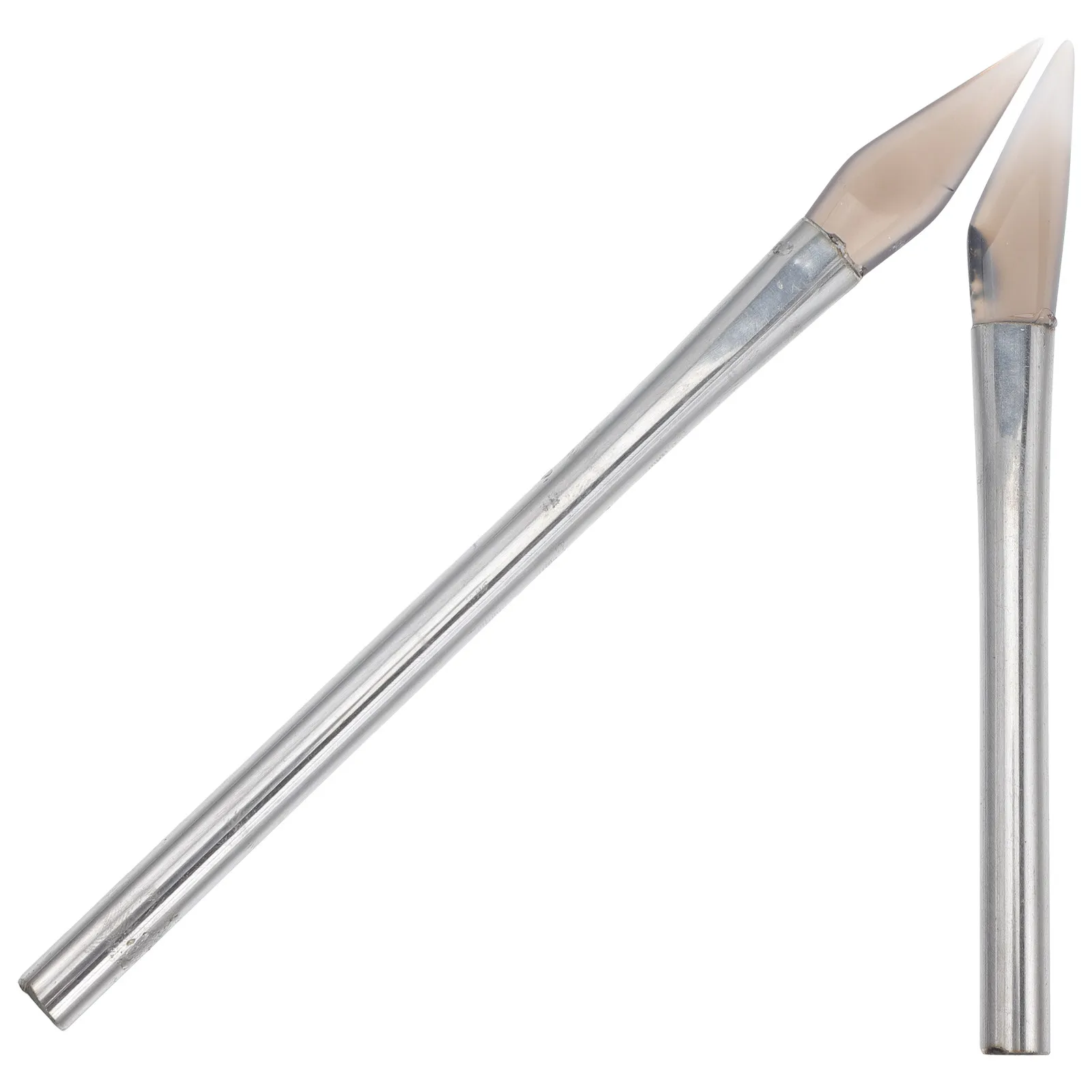 2Pcs Agate Burnisher Handle Jewelry Polishing Tool Smooth Smoothing Tool for Silver Gold Jewelry Professional Use