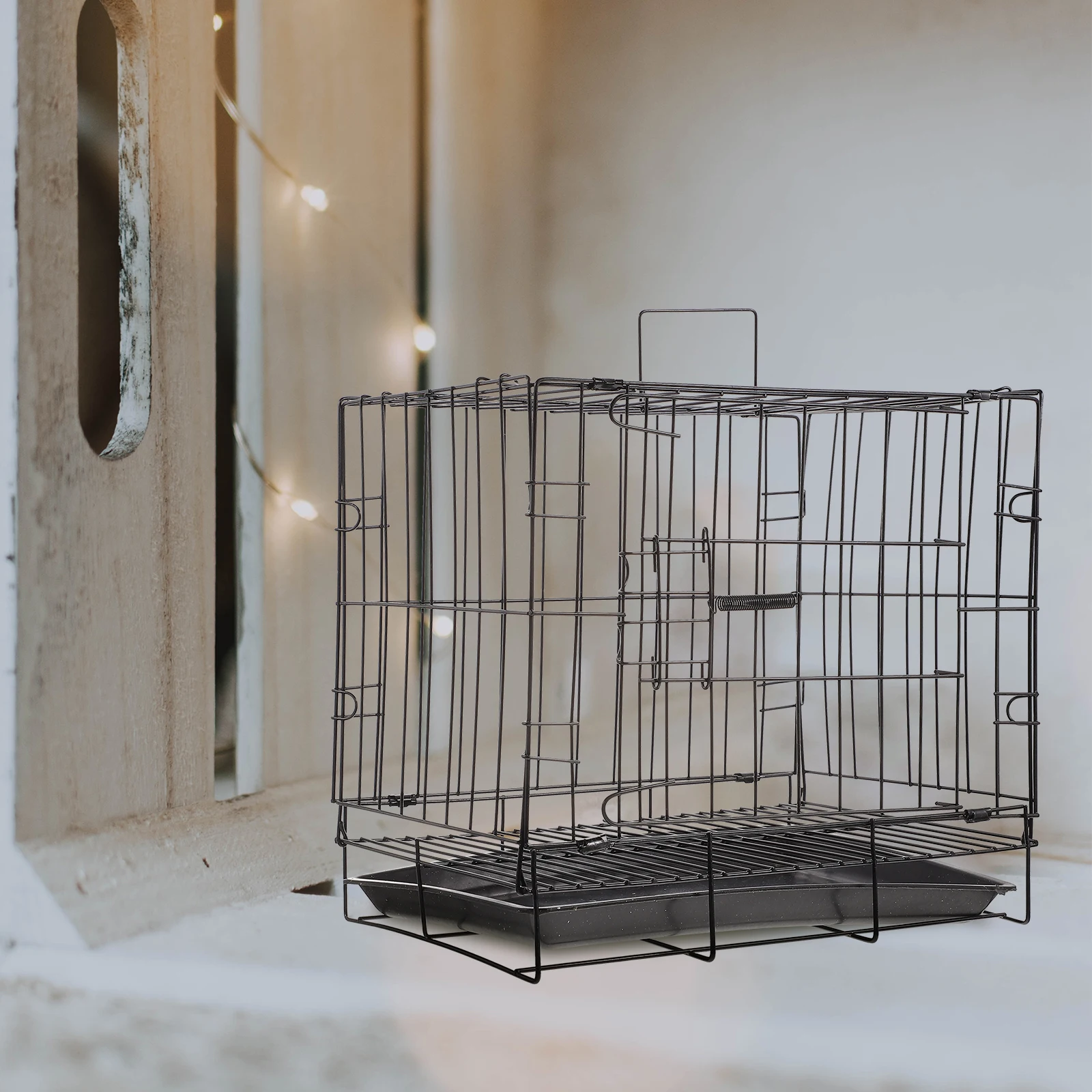 

Pet Cage Dog Furniture Kennels Outdoor Drop Cages for Dogs Indoor Small Animal Cat Medium Iron Wire Durable Safe Premium