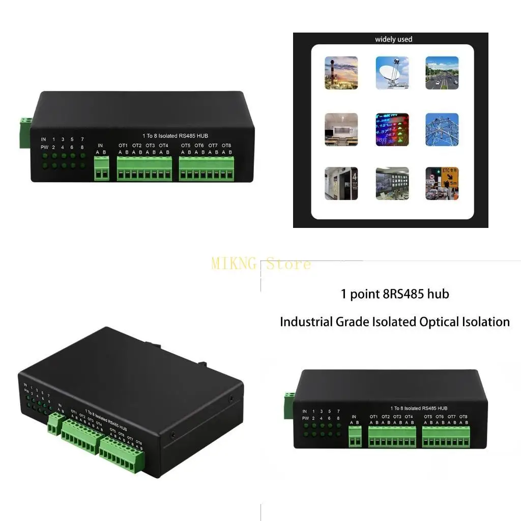 

8-порт 485 Хаб с 1 до 8 RS485 Splitter 485 Docking Station промышленная изолированная лучшая продажа