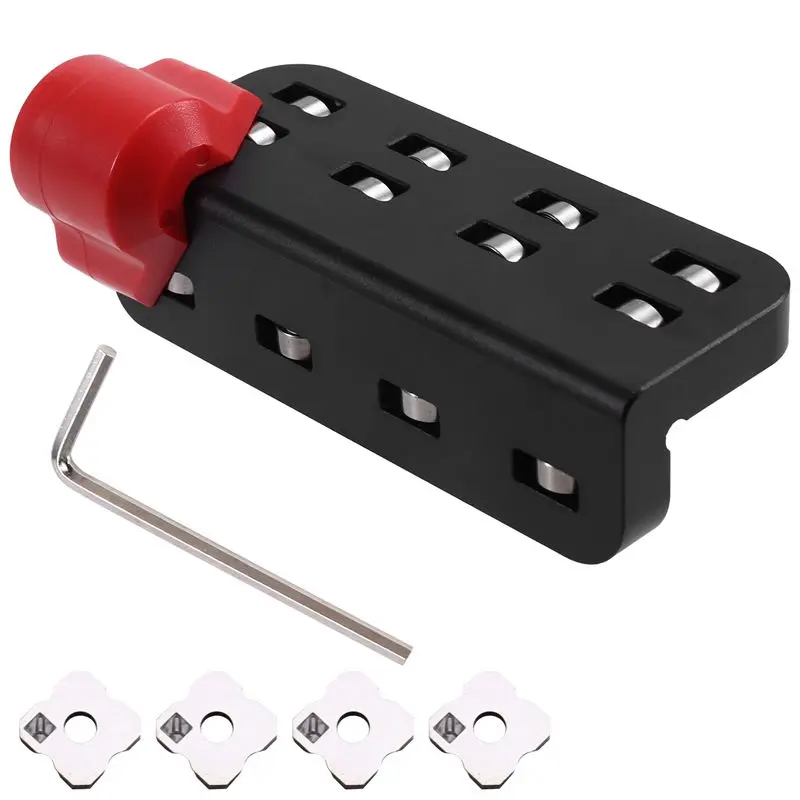 最高級面取りかんな-手動かんな-木工用-木製エッジコーナー-角切り-面取り加工-手動ジョイナー-大工道具-4枚刃付き