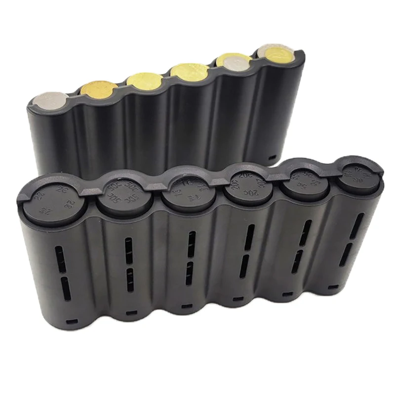المحمولة 6 فتحة اليورو عملة تخزين موزع اليورو عملات حامل جامع مع الربيع للمنزل النادل سائق عملات آمنة أصبع البنك