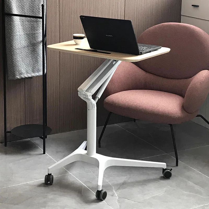 Folding Lifting Computer Desk Home Office Pneumatic Station Vertical Movable Learning Office Desks Room Mesas Escritorio AA