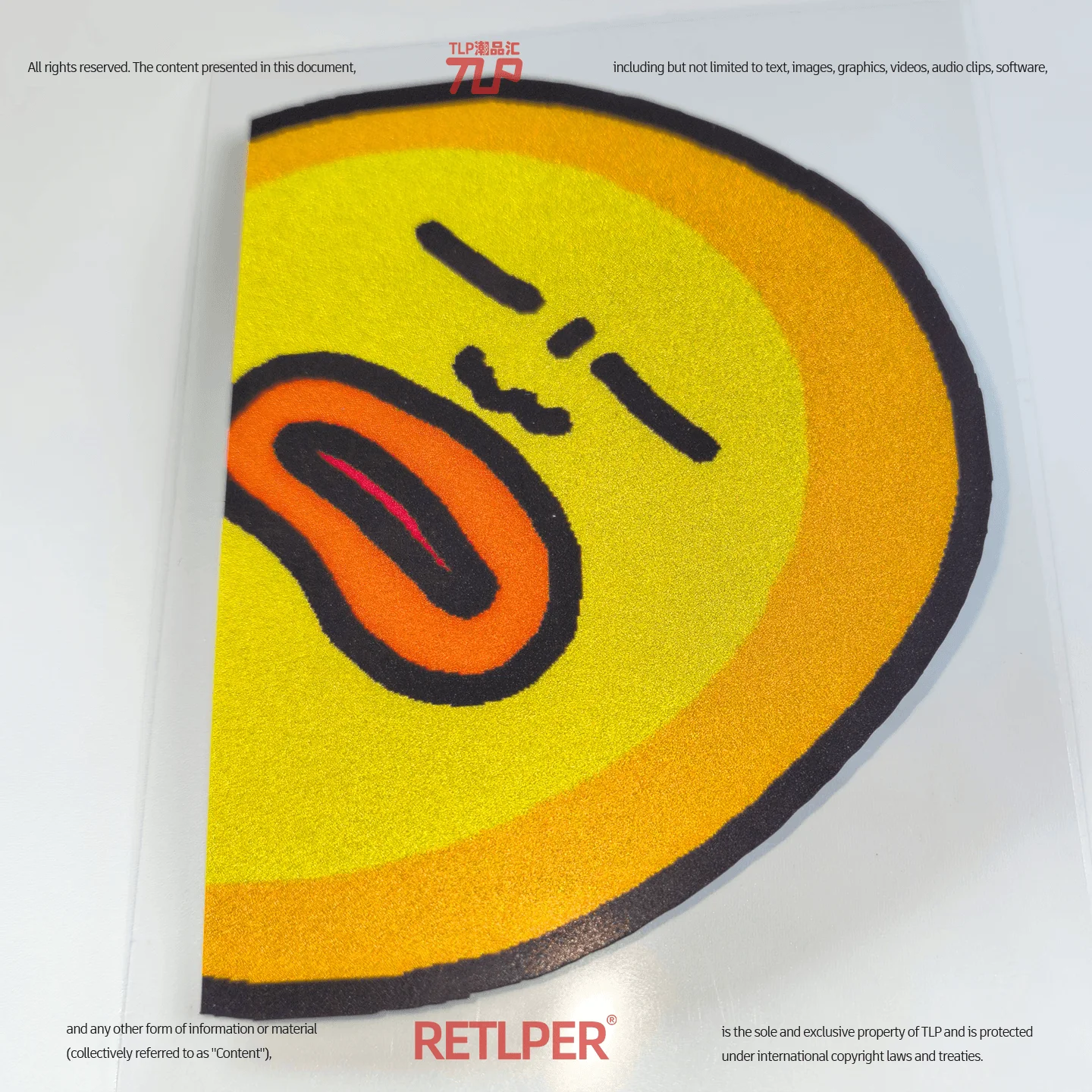 Retlper Reflective Car Sticker Original Design Half-Face Peeping Expression Funny Crying Flat Sticker