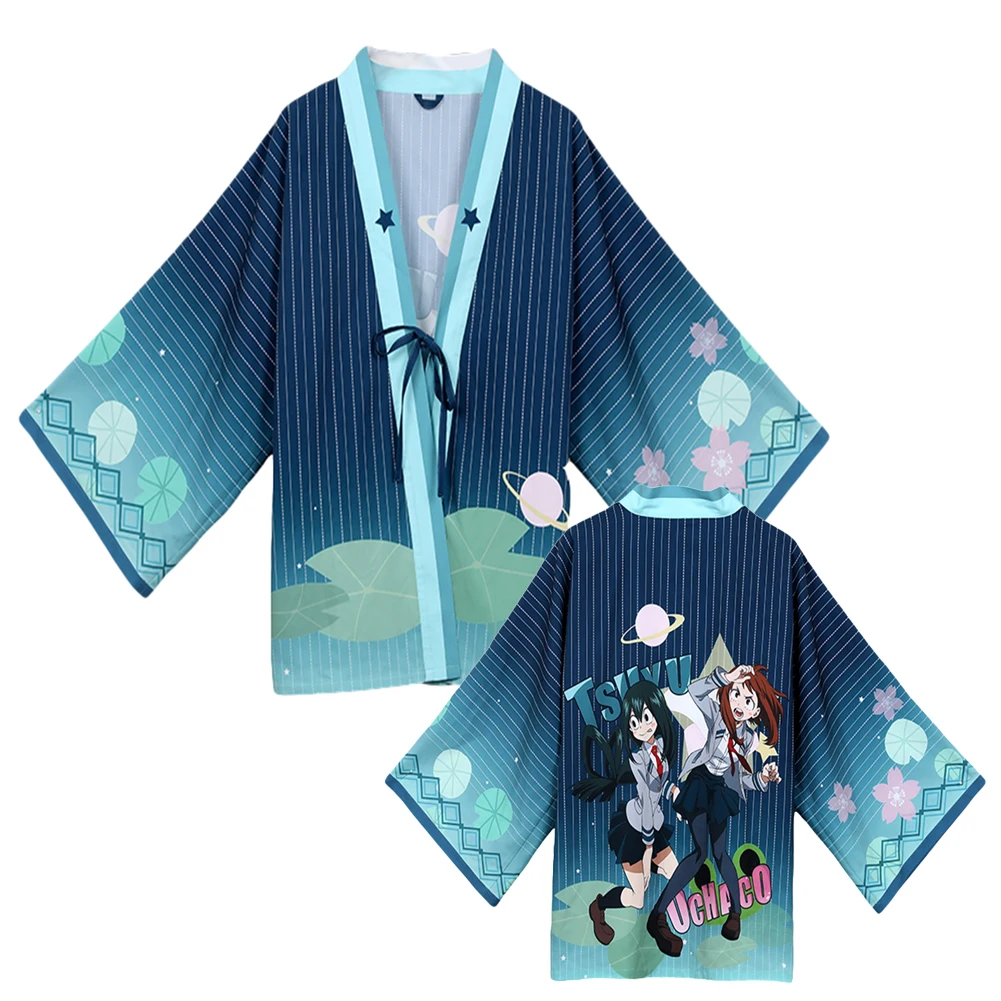 

My Hero Academia Unisex Asui Tsuyu OCHACO URARAKA Official Authorization of China Cloak Haori