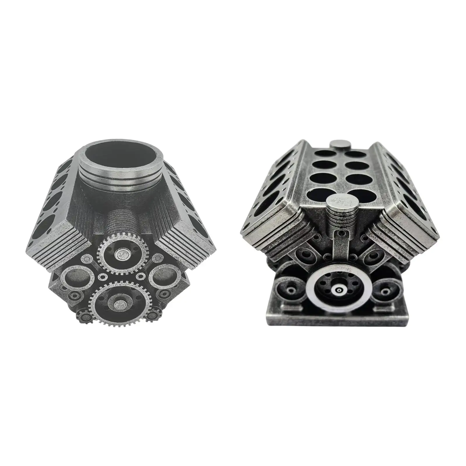 Punk pennenhouder Home Decor Ornament Hars Standbeeld Decoratie Potloodhouder