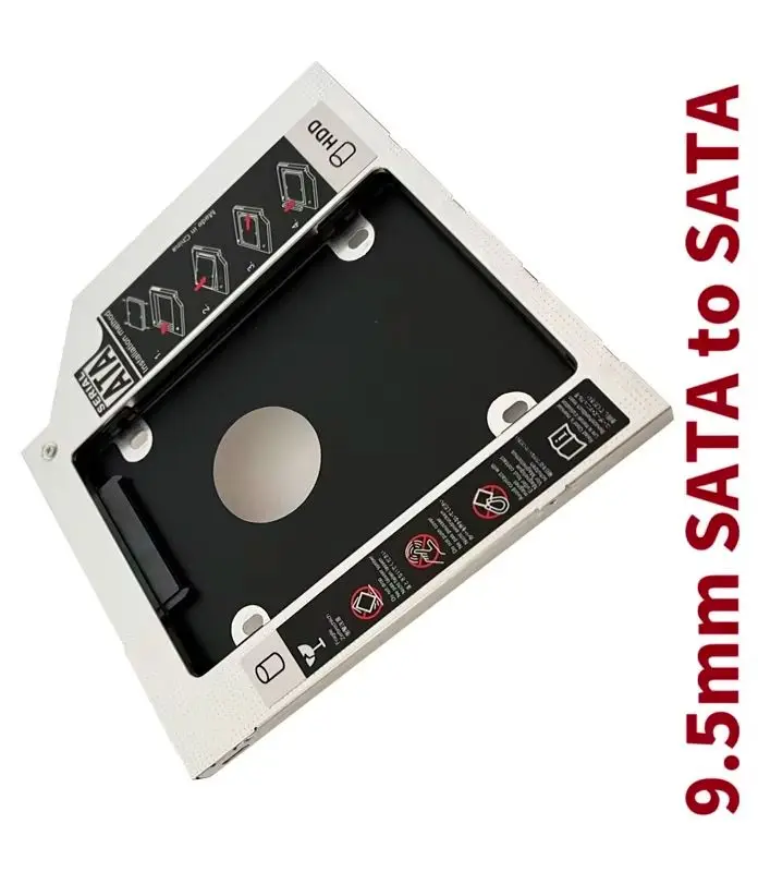 9.5mm 2nd 2.5 HD Hard Drive Optical bay Caddy for Sony fit 15 SVF1521C5E svs1512dcxb SVF1521V6EB Fujitsu LifeBook E546 E756 E736