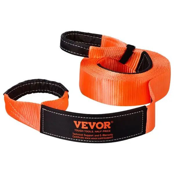 สายลากจูงรถยนต์ VEVOR ความแข็งแรง 36,000 ปอนด์ ยาว 30 ฟุต ขนาด 3 นิ้ว สำหรับงานหนักในกรณีฉุกเฉิน