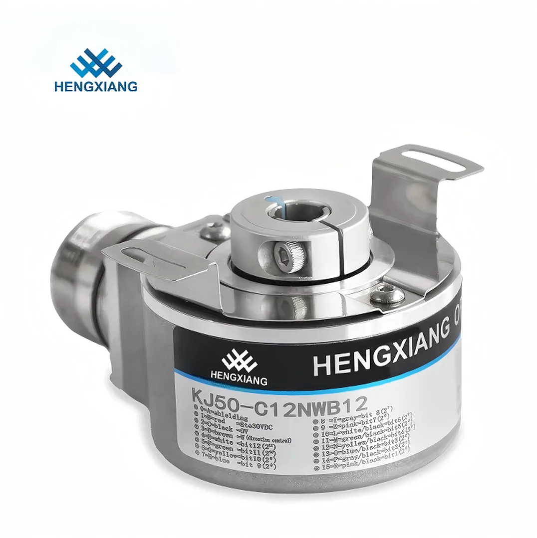 GOOD HENGXIANG KJ50 Series Absolute Encoder Parallel Gray Code Output Hollow Shaft 8/10/12/14/15mm NPN PNP Interface Resolution