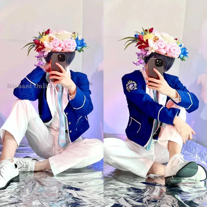 Disfraz de Black Butler Public School Arc Ciel Phantomhive, peluca, uniforme kuroshitsuji, Cosplay de Anime, traje de fiesta de Halloween 2024