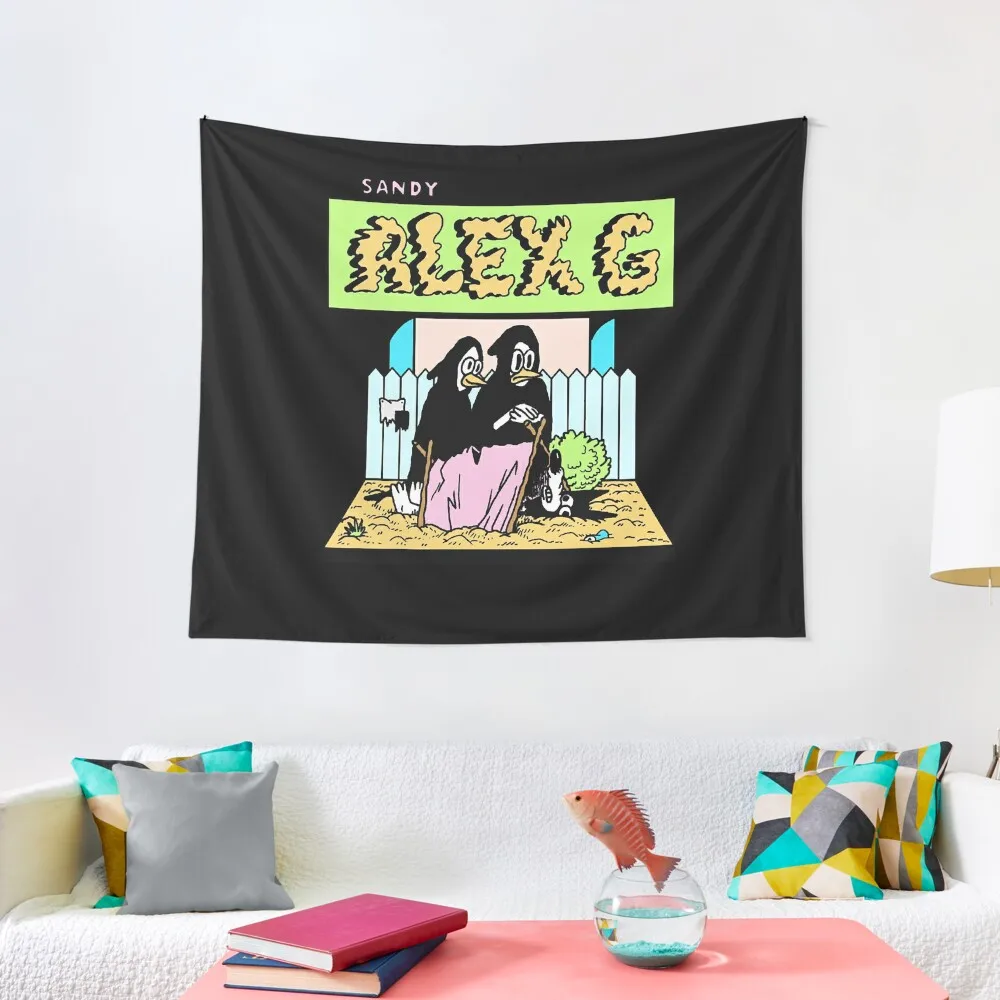 

(Sandy) Alex G dead logo Tapestry Wall Hangings Decoration Wallpaper Tapestry Tapestry On The Wall Art Mural