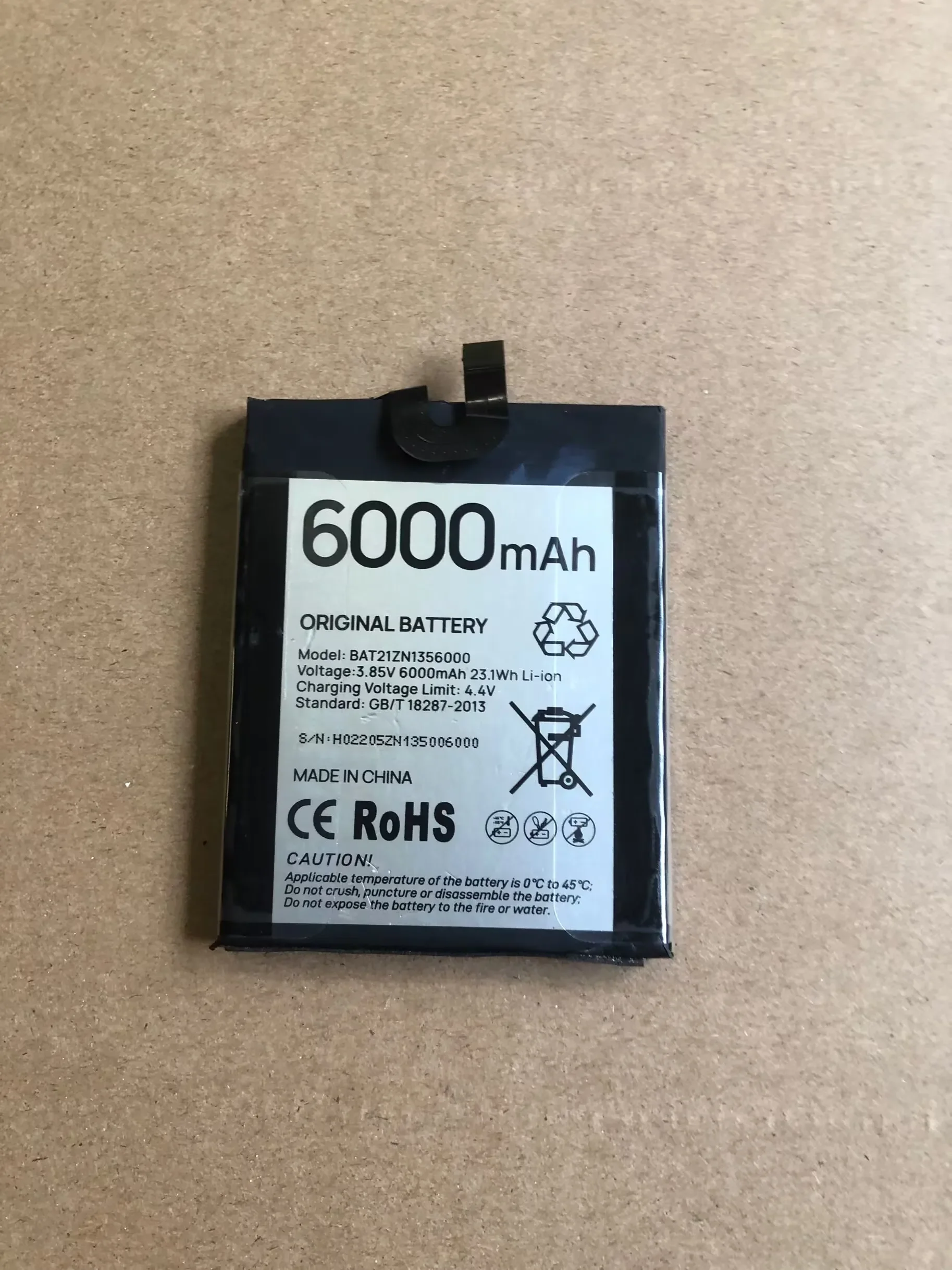 

for Doogee S98 S98pro Mobile Phone Battery Qi Battery 6000Mah