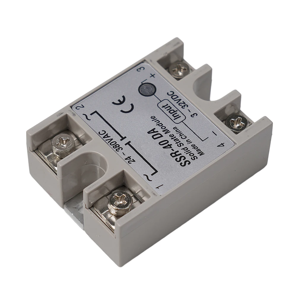 2 Pieces SSR40DA Solid State Relay 3 32VDC Control 24 380VAC Load Voltage Reliable for Automation and Process Control