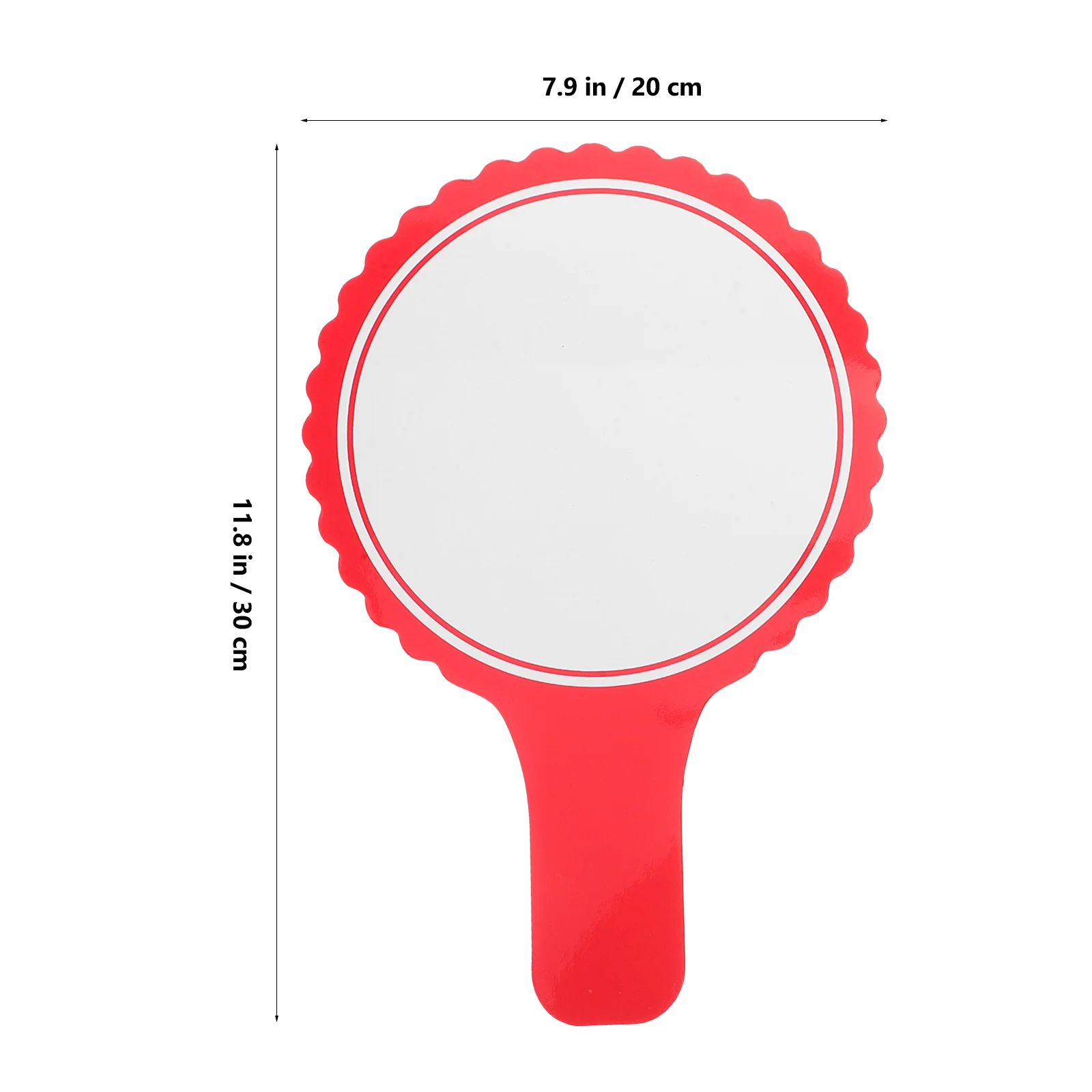 2Pcs Multipurpose Dry Erase Paddles Double Sided Whiteboards for Classroom Voting Scoring Educational Settings