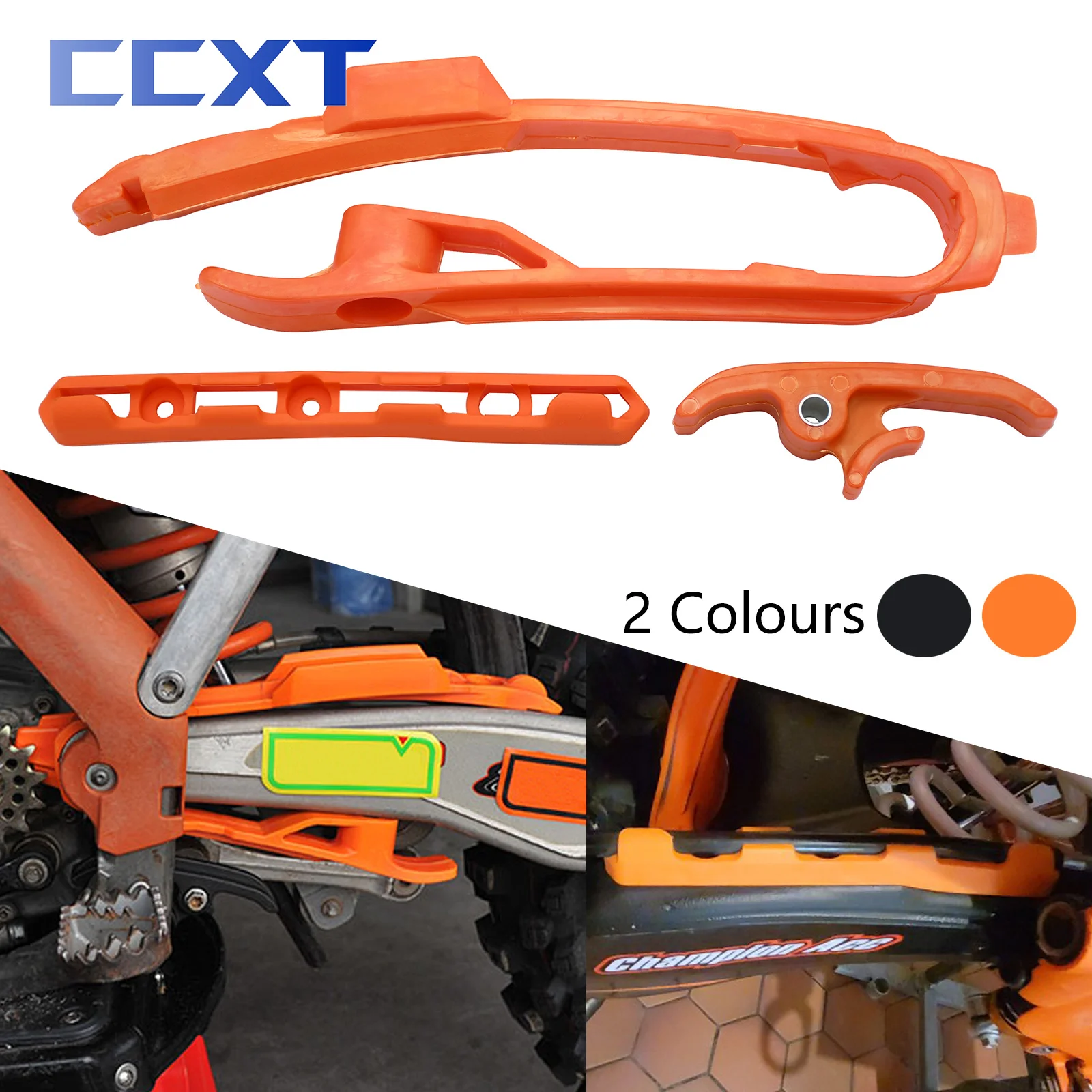 Motorcycle Plastic Chain Guide Slider Swingarm and Brake Hose Clamp For KTM SX XC SXF XCF 125-450 For Husqvarna FC FS FX TC TX