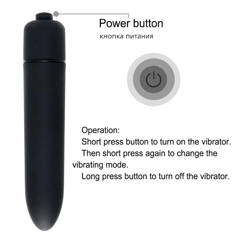 Mini Bullet Vibrator 10 Vibration Modes Portable Clitoral G Spot Stimulation Vibrating Jump Egg Adult Intimate Toy for Women view 4