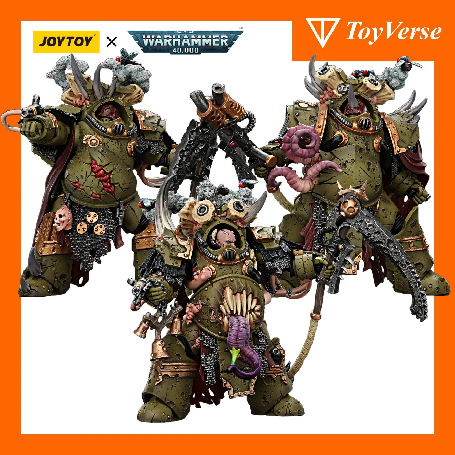 [Przedsprzedaż] JOYTOY 1/18 Warhammer 40k Figurki Akcji Death Guard Deathshroud Terminator Champion Terminator 1 2 Model Zabawka Prezent
