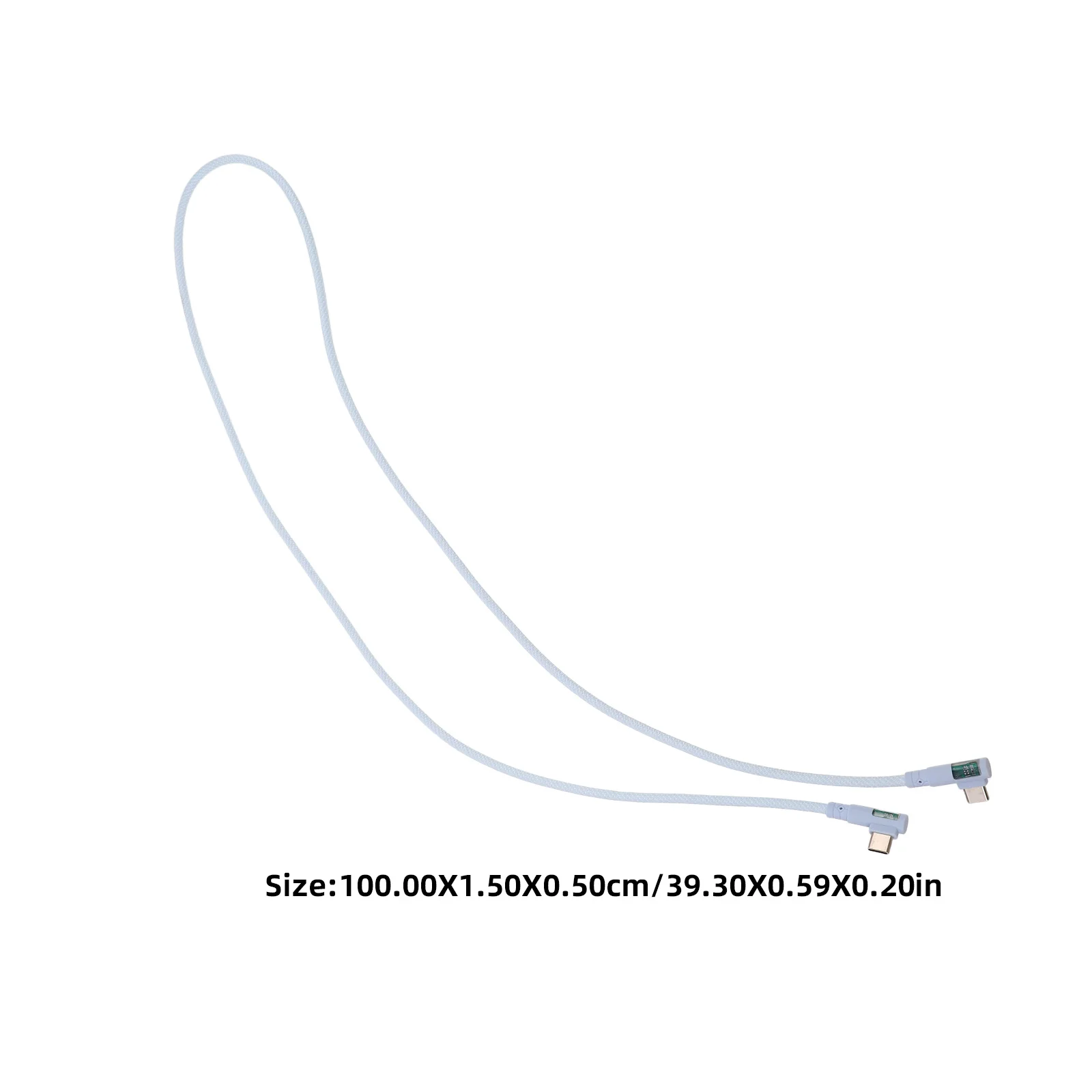 Línea de datos Cable USB de carga rápida Cable USB-c de doble codo de aleación de aluminio negro de ángulo recto