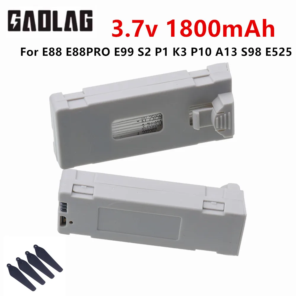 Rechargeable 3.7V 1800Mah E88PRO Battery Or Charger For Rc Drone E88 E99 E99PRO…