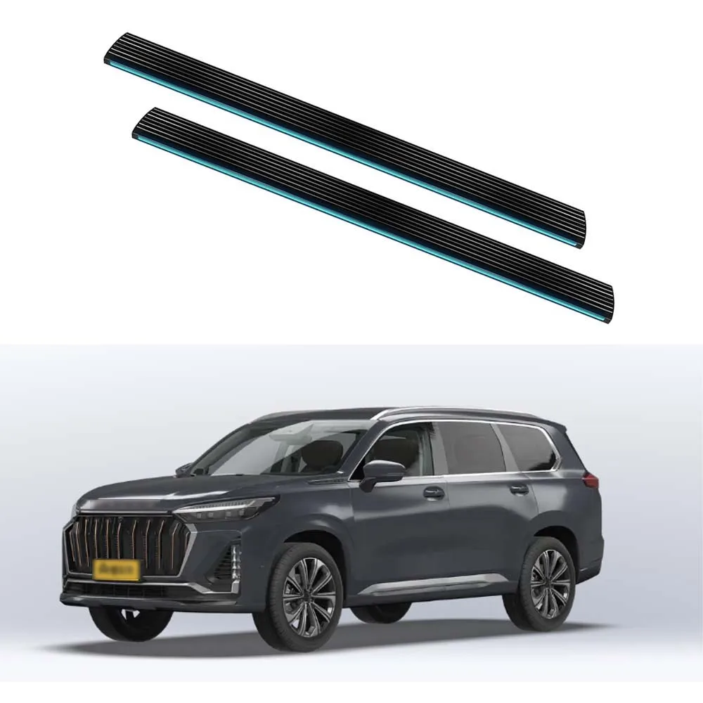 

Пятипроводной двигатель, автомобильные внешние аксессуары, электрические педали с логотипом автомобиля для панели Chery Exeed из алюминиевого сплава,