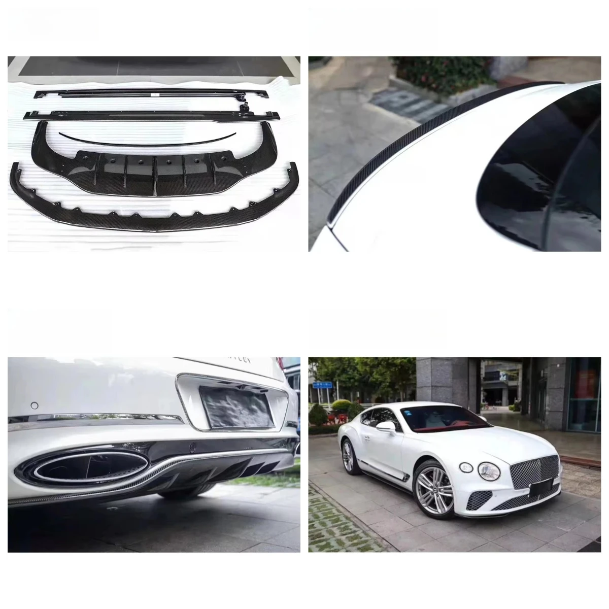 Auto Parts Car Accessories 100-Year Limited Style Carbon Fiber Body Kit for Continental GT Carbon Kit 2018-2020