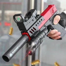 Aggiornamento G17 Shell lancio giocattoli pistola espulsione pistola Soft Darts proiettili pistola softair per ragazzi sport all'aria aperta tiro regalo