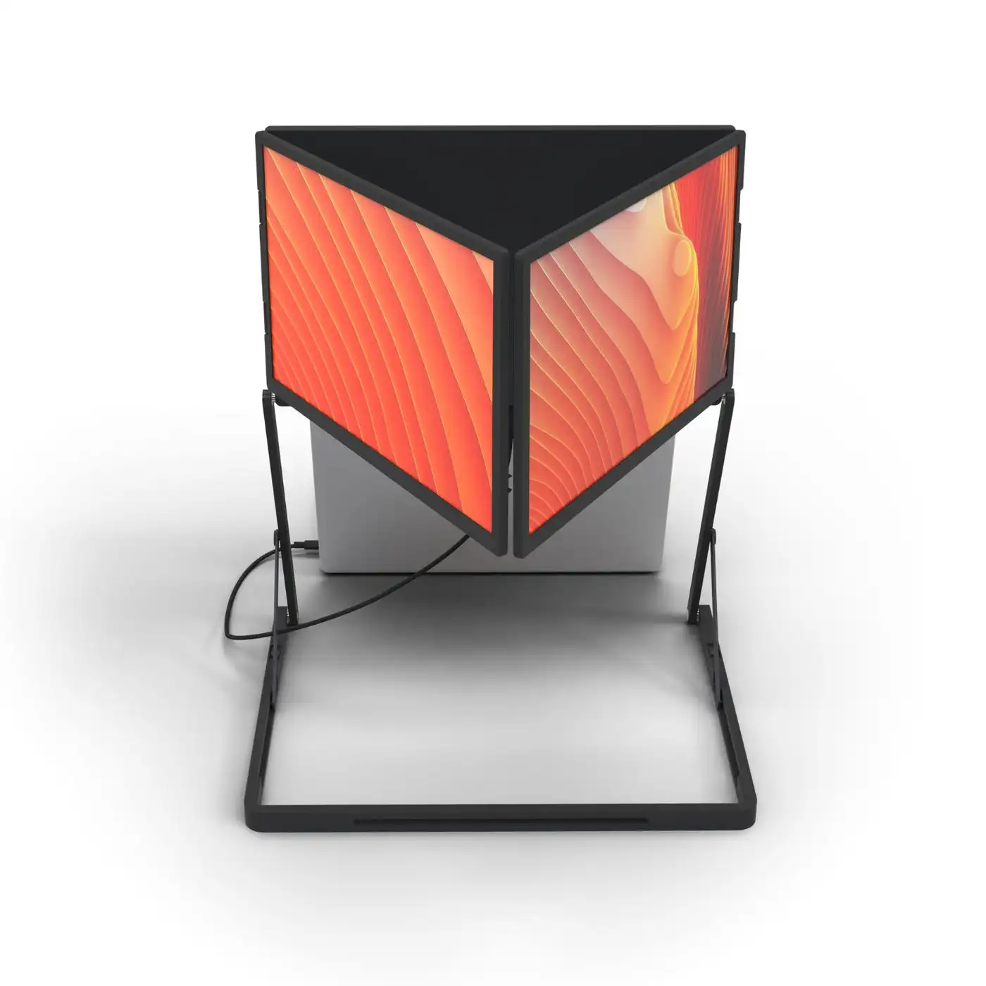 

2026 for Gaming & Business Travel Use Monitor TriCreate 15.6-Inch 1080P FHD USB-C Aluminum Portable IPS Monitor Triple Interface