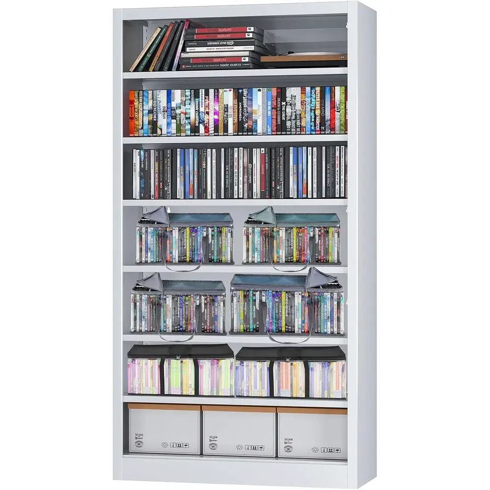 Storage Cabinet, Ideal or DVD Storage, Media Cabi& Display Shelves. Protect & Organize Prized Blu-Rays, Videogames, CD Holder, M