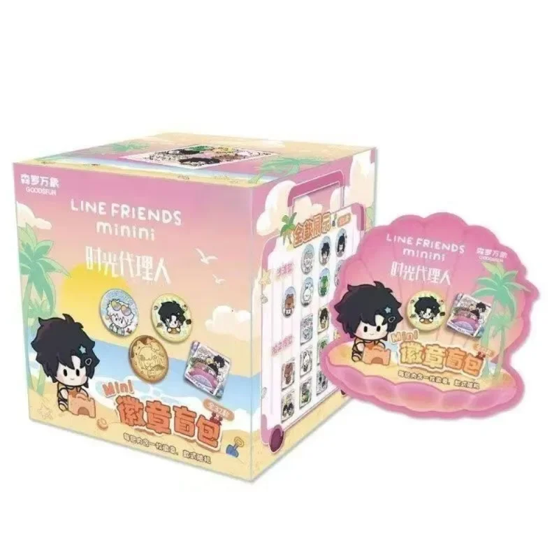 Badge Minini de LINE FRIENDS, sac surprise, Cheng Xiaoshi Lu Guang, objet de collection d'anime, cadeau d'anniversaire surprise pour les fans