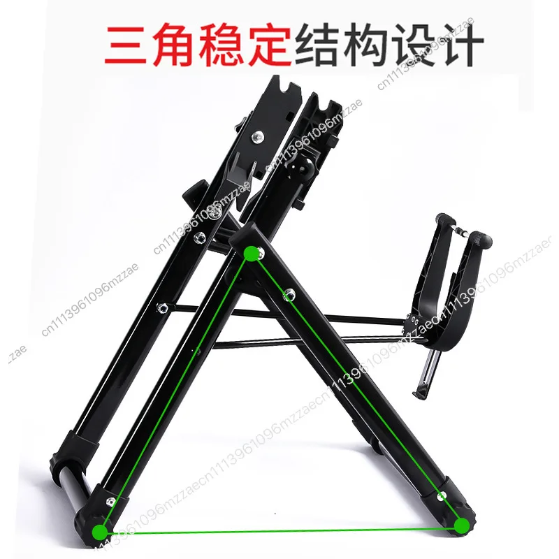 Folding Bicycle Circle Table Mountain Bike Repair Table, Bicycle Repair Tool Wheel Correction Table Repair Table