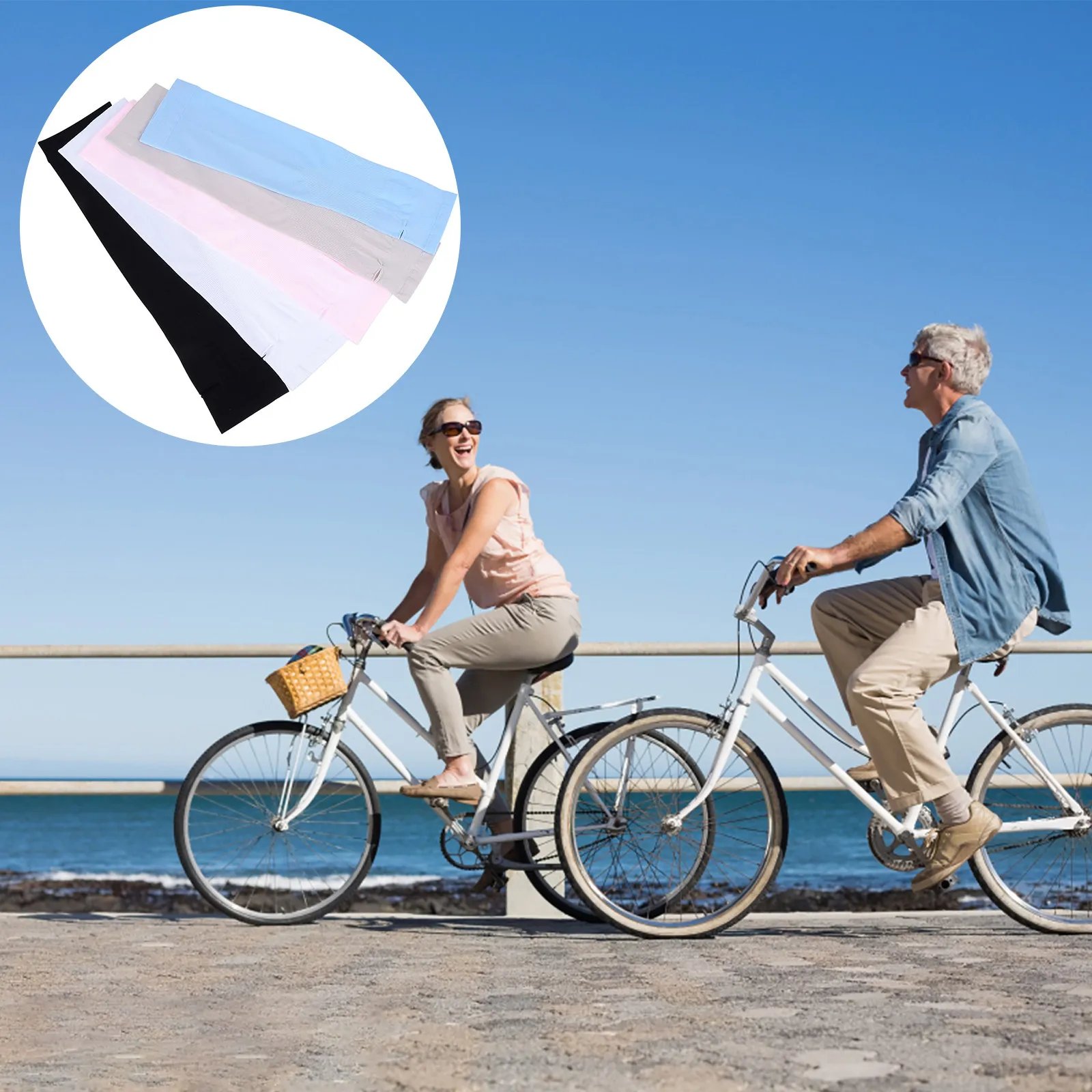 

5 пар охлаждающих нарукавников с защитой от УФ-излучения: безопасные, удобные, сохраняют руки прохладными, предотвращают солнечные ожоги, красивые, модные, для летних походов