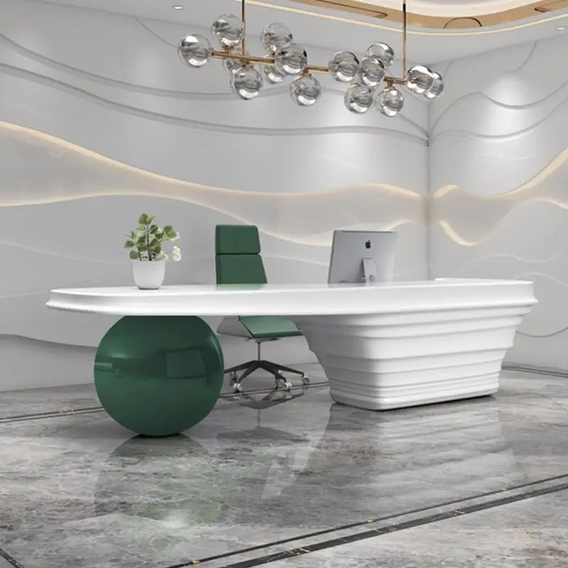 

L3 paint front desk reception desk company office special-shaped large creative barber shop milk tea shop bar checkout page