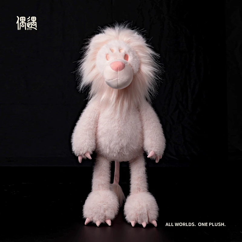 

Pink Lion Plush Toy Stuffed Animal Doll Valentines Day Gift for Girl Birthday Present Soft Fluffy Cute Plushie Kids Gifts Kawaii