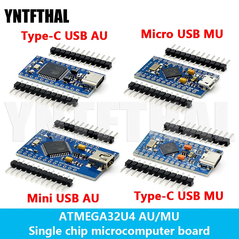 MICRO/MINI/TYPE-C USB ATMEGA32U4 Module 5V 16MHz Board For Arduino ATMEGA32U4-AU/MU Controller Pro-Micro Replace Pro Mini