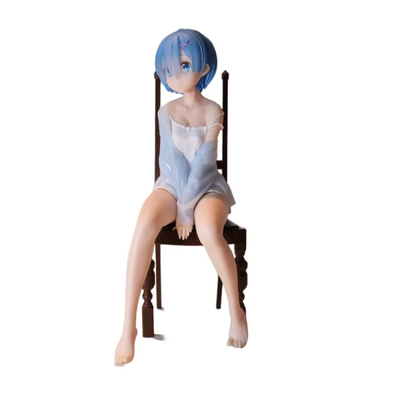 Re:Life in A Different World From Zero Rem Chair PVC Statue Action Figurine Desk Collectible Anime Model Toys Figures Gift 16cm