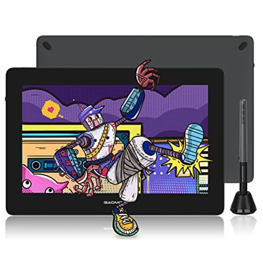 Artists' drawing tablet for design and animation: full-laminated PD1320 pen display 120 sRGB tilt support black ultra-responsiv